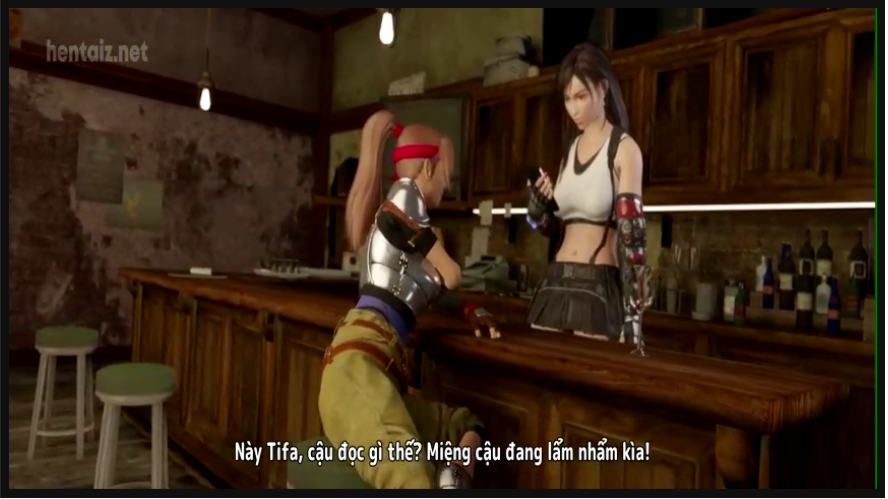 FF VII Công việc bán hoa trong đêm của Aerith